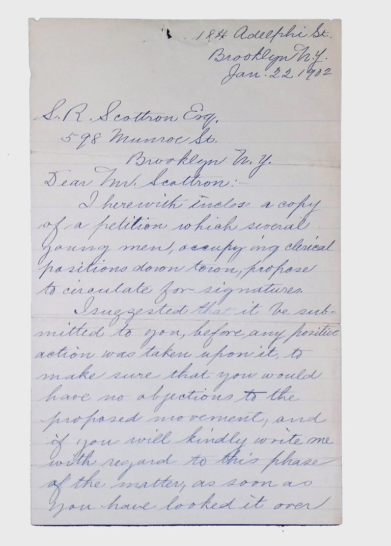 Correspondence Sent and Received, (24 folders, 1879-1923) picture number 1