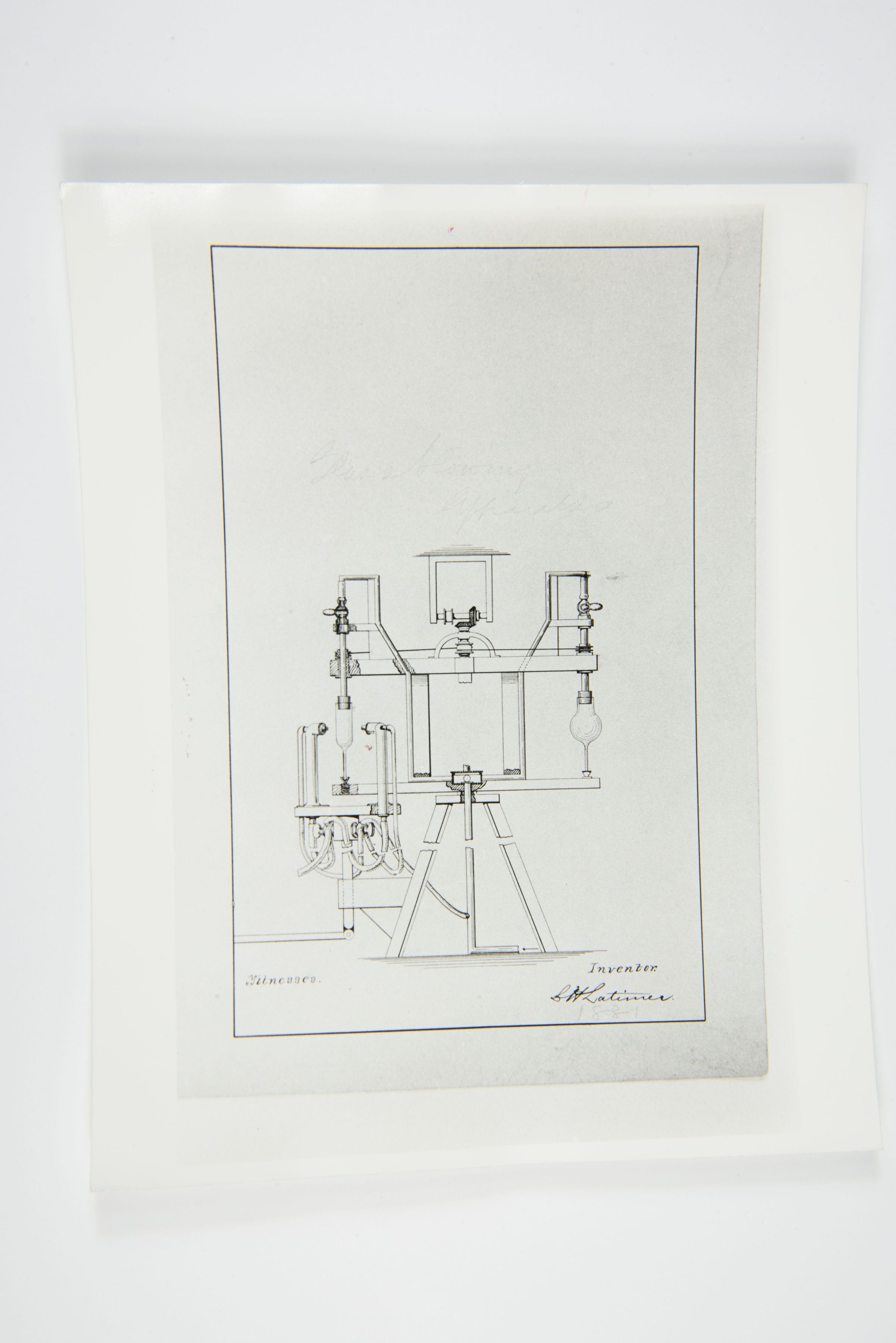Lewis Latimer’s Invention Drawing picture number 1