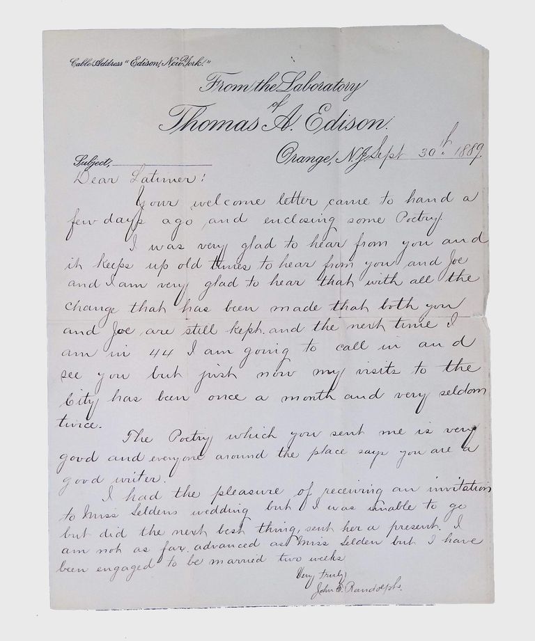 Correspondence Sent and Received, (24 folders, 1879-1923) picture number 1
