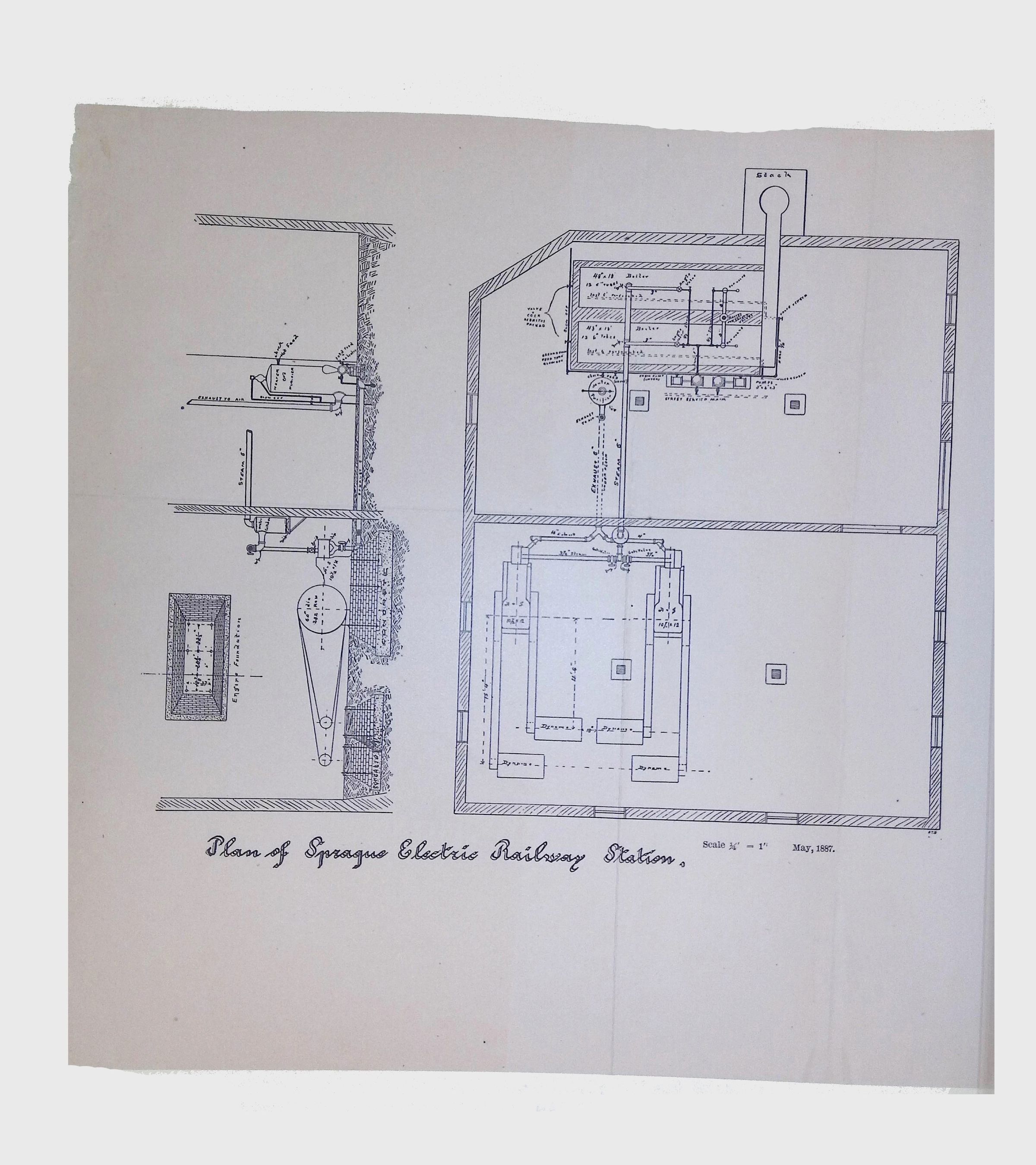 Plan of Sprague Electric Railway Station picture number 1