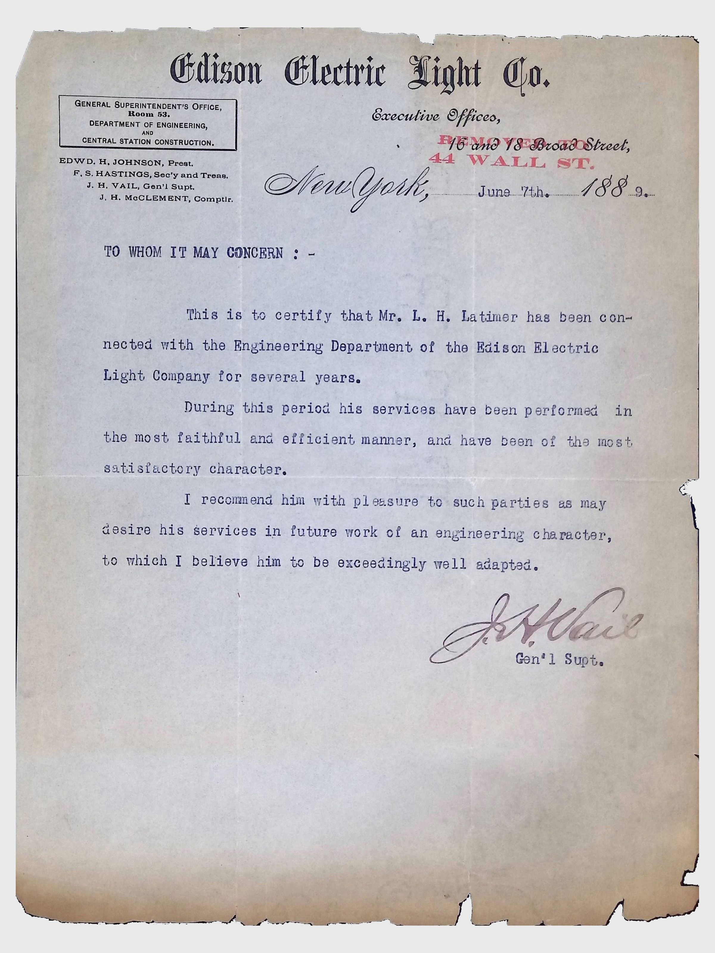 Employer Recommendations, (2 folders, 1899,1913) picture number 1