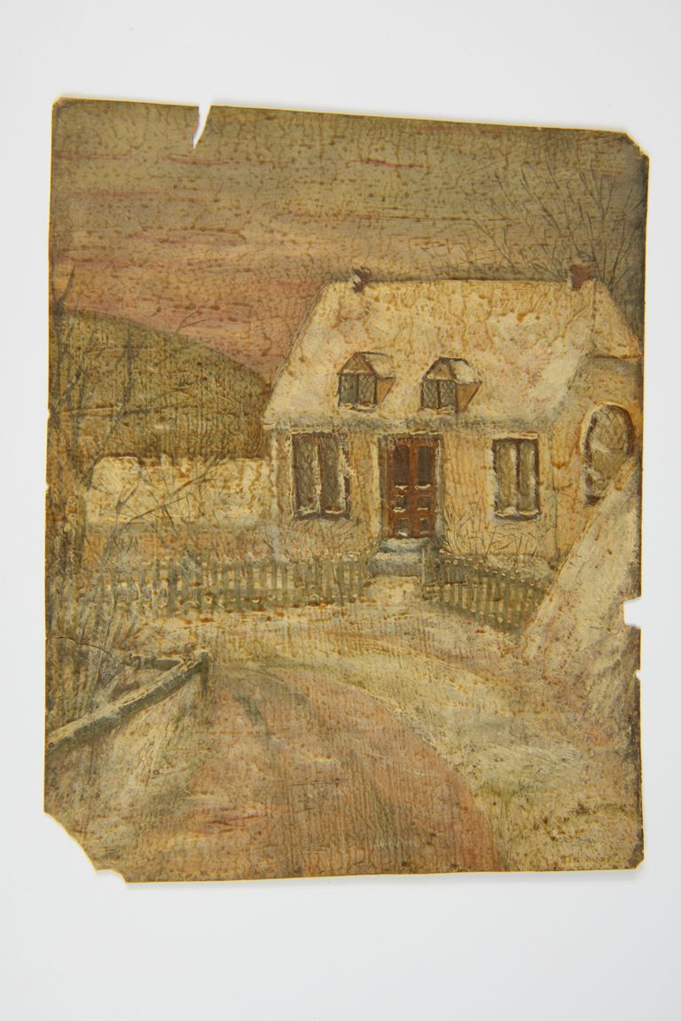 Winter Cottage Scene picture number 1