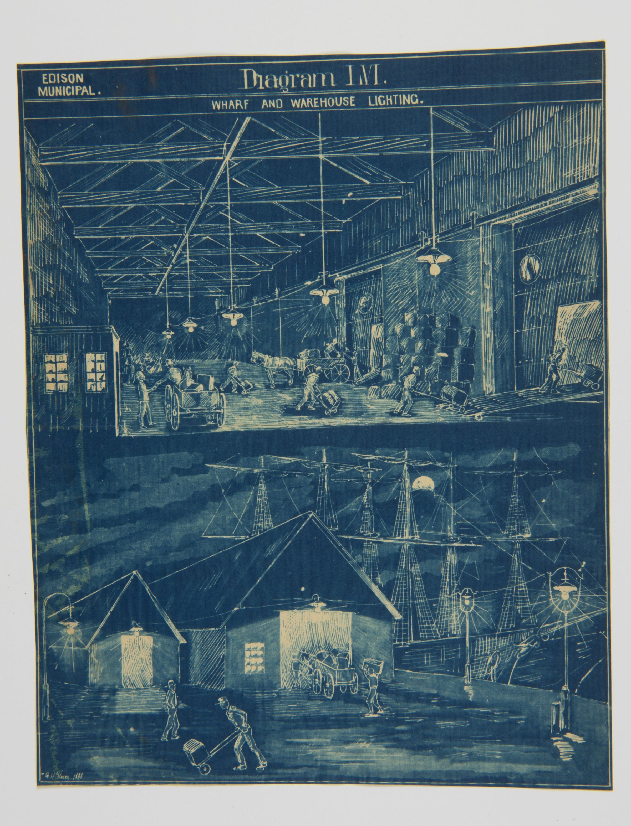 Wharf and Warehouse Lighting – Edison Municipal Diagram 1M (1881) picture number 1