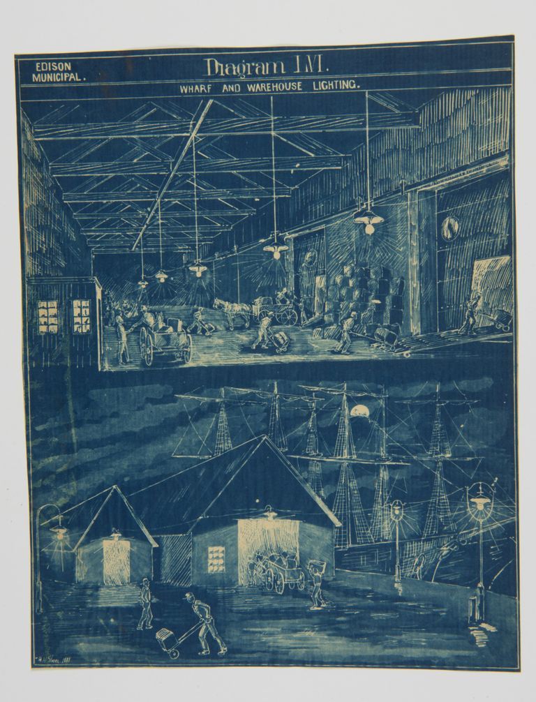 Wharf and Warehouse Lighting – Edison Municipal Diagram 1M (1881) picture number 1