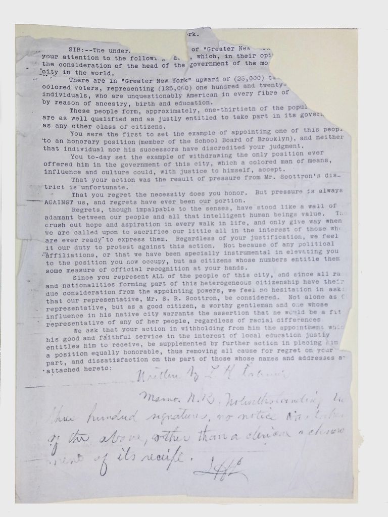 Petition, (1 folder, 1902) picture number 1