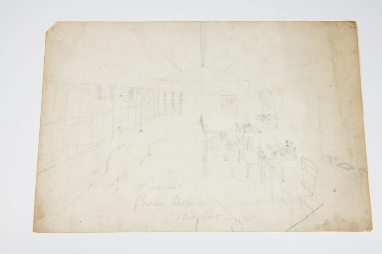 Interior Sketch of a Barbershop in Bridgeport picture number 1