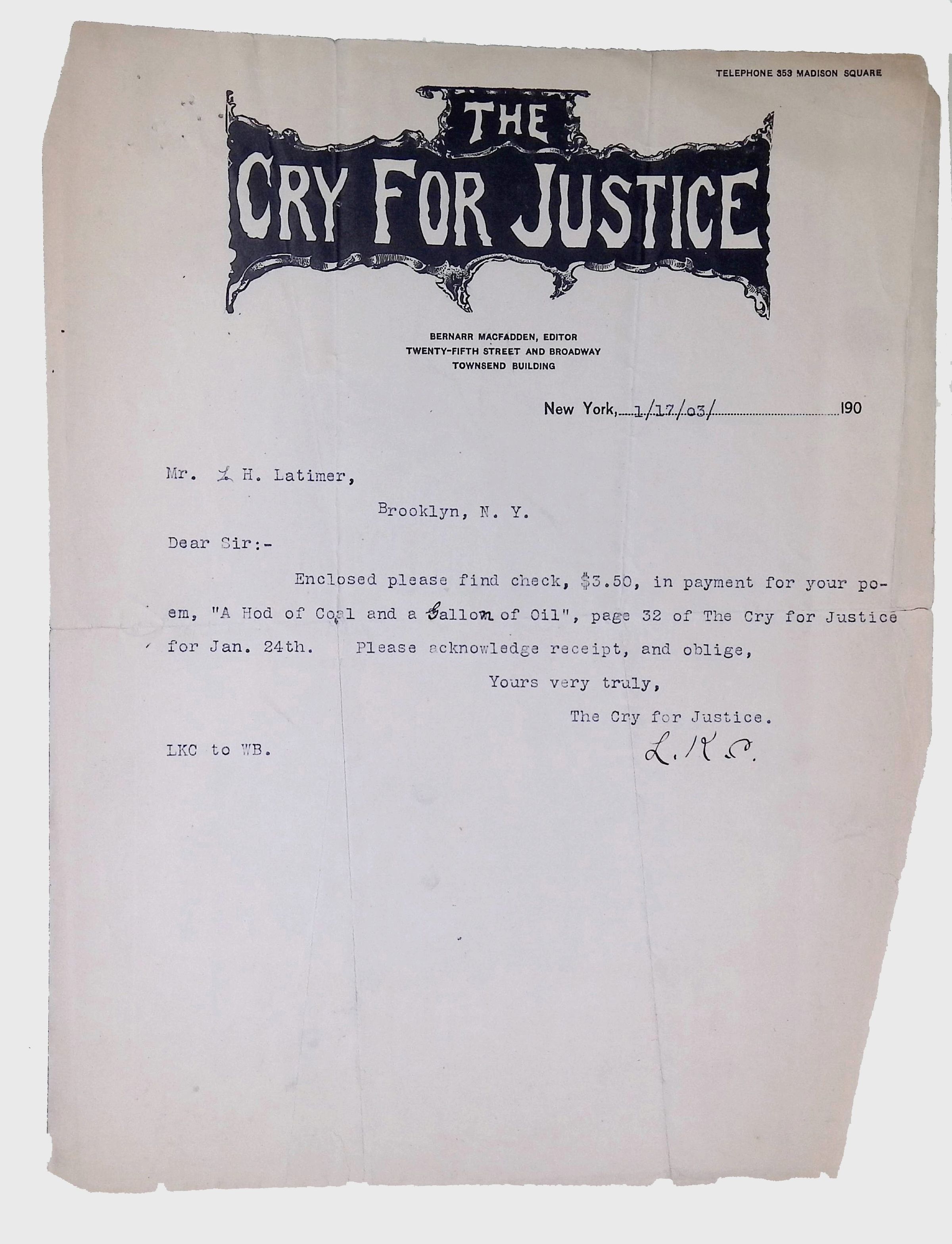 Correspondence Sent and Received, (24 folders, 1879-1923) picture number 1