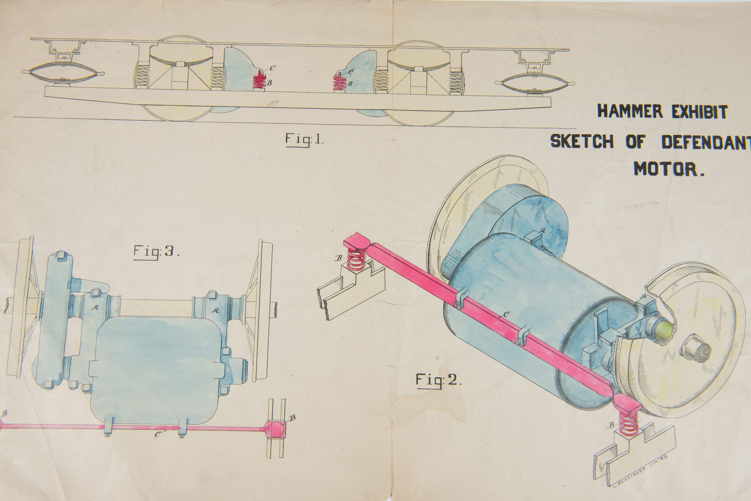 Hammer Exhibit – Sketch of Defendant’s Motor picture number 1