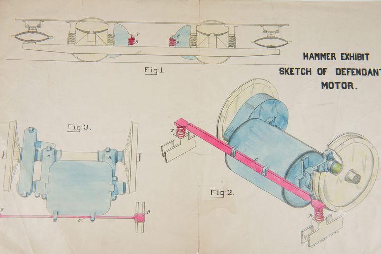 Hammer Exhibit – Sketch of Defendant’s Motor picture number 1