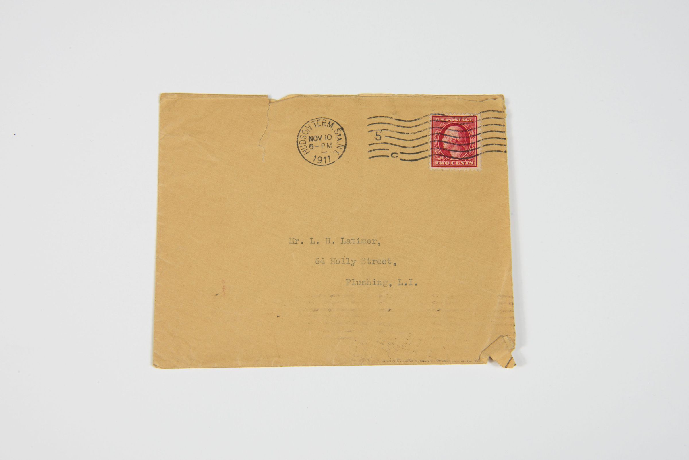 Envelope Addressed to Lewis H. Latimer from W.E.B. Du Bois picture number 1