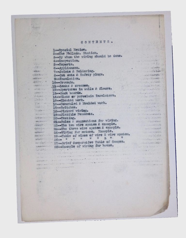 Instructions for Wiring Lamps, (1 folder, ca. 1890) picture number 1