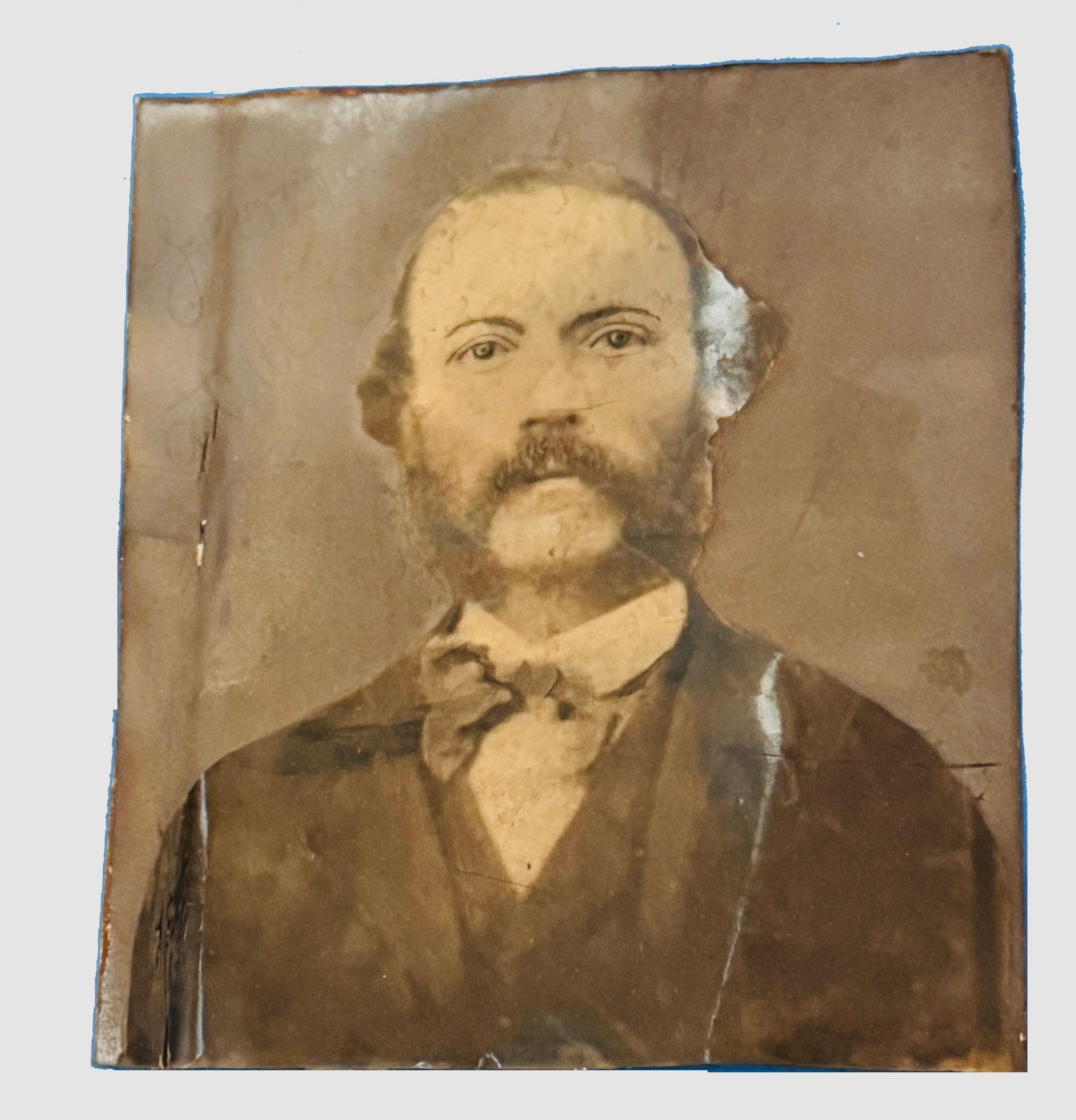 Tintype of George W. Latimer, circa 1870. picture number 1