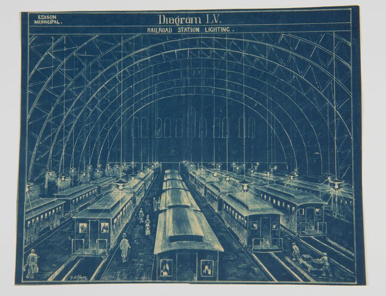 Railroad Station Lighting – Edison Municipal Diagram LV (1882) picture number 1
