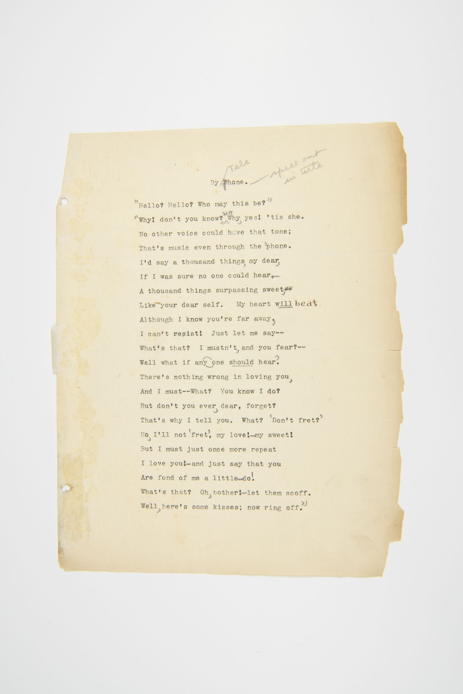 Letters & Documents
