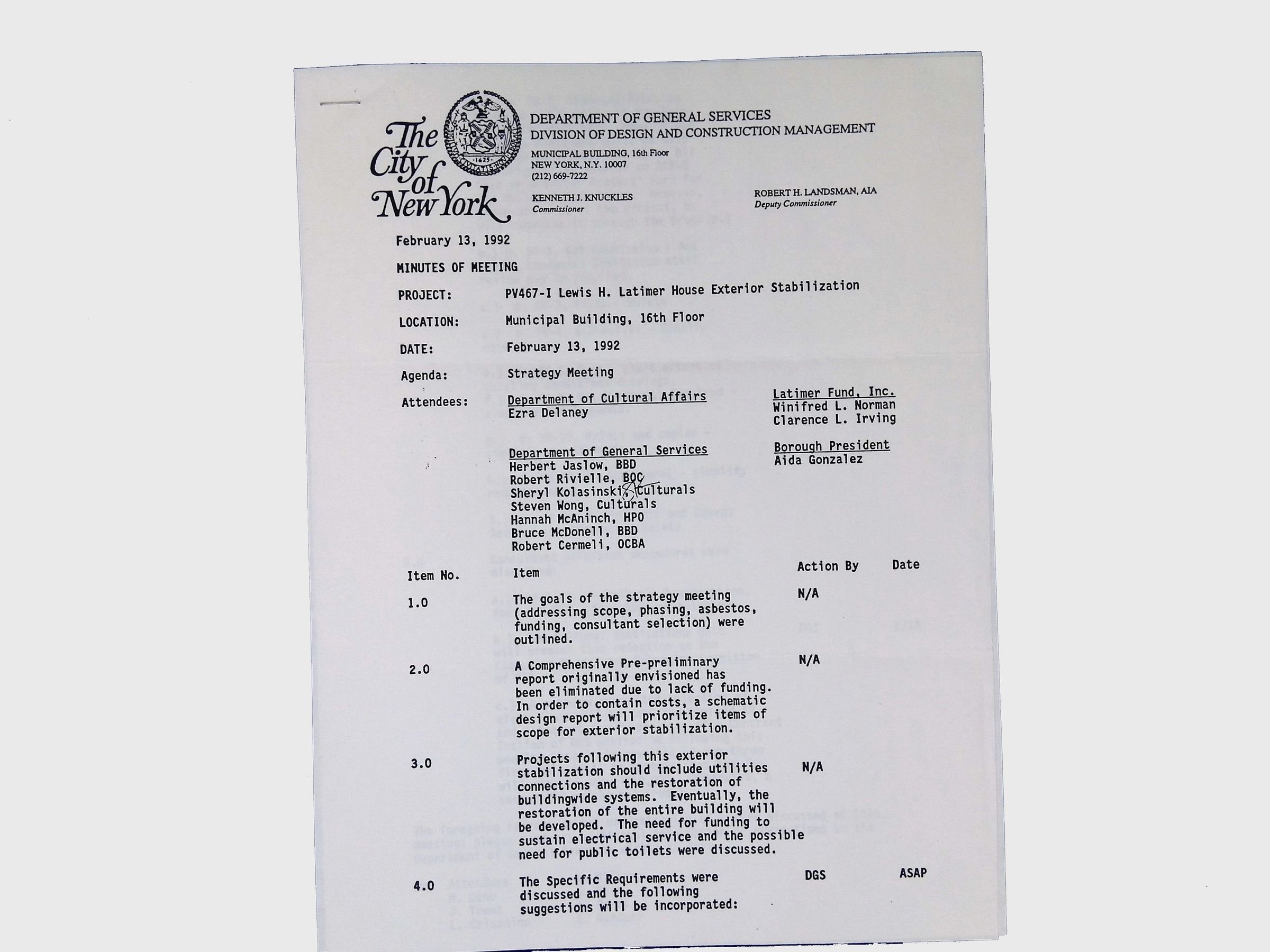 Legal Records, (1 folder, 1992) picture number 1