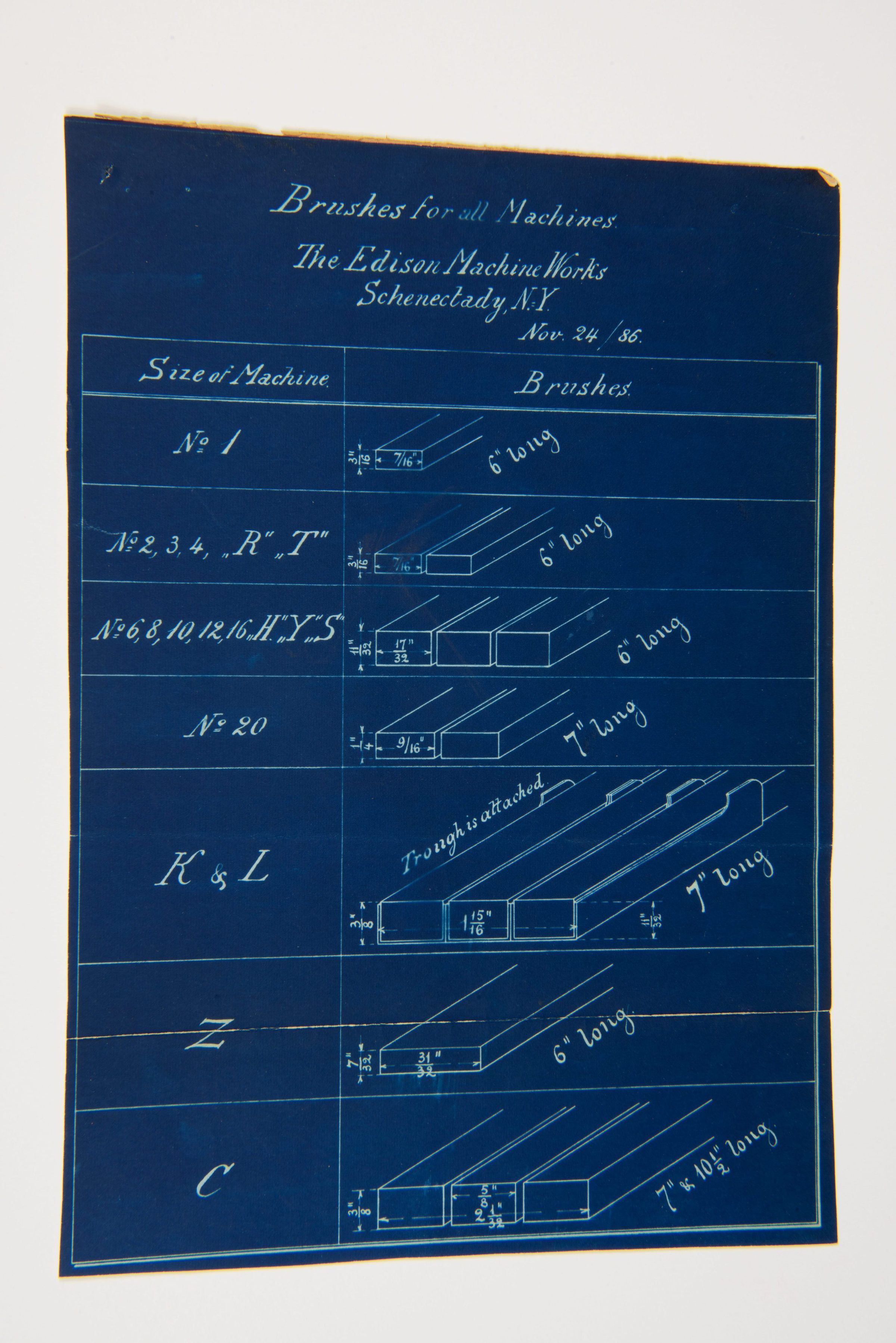 Blueprint – Brushes for All Machines, The Edison Machine Works picture number 1