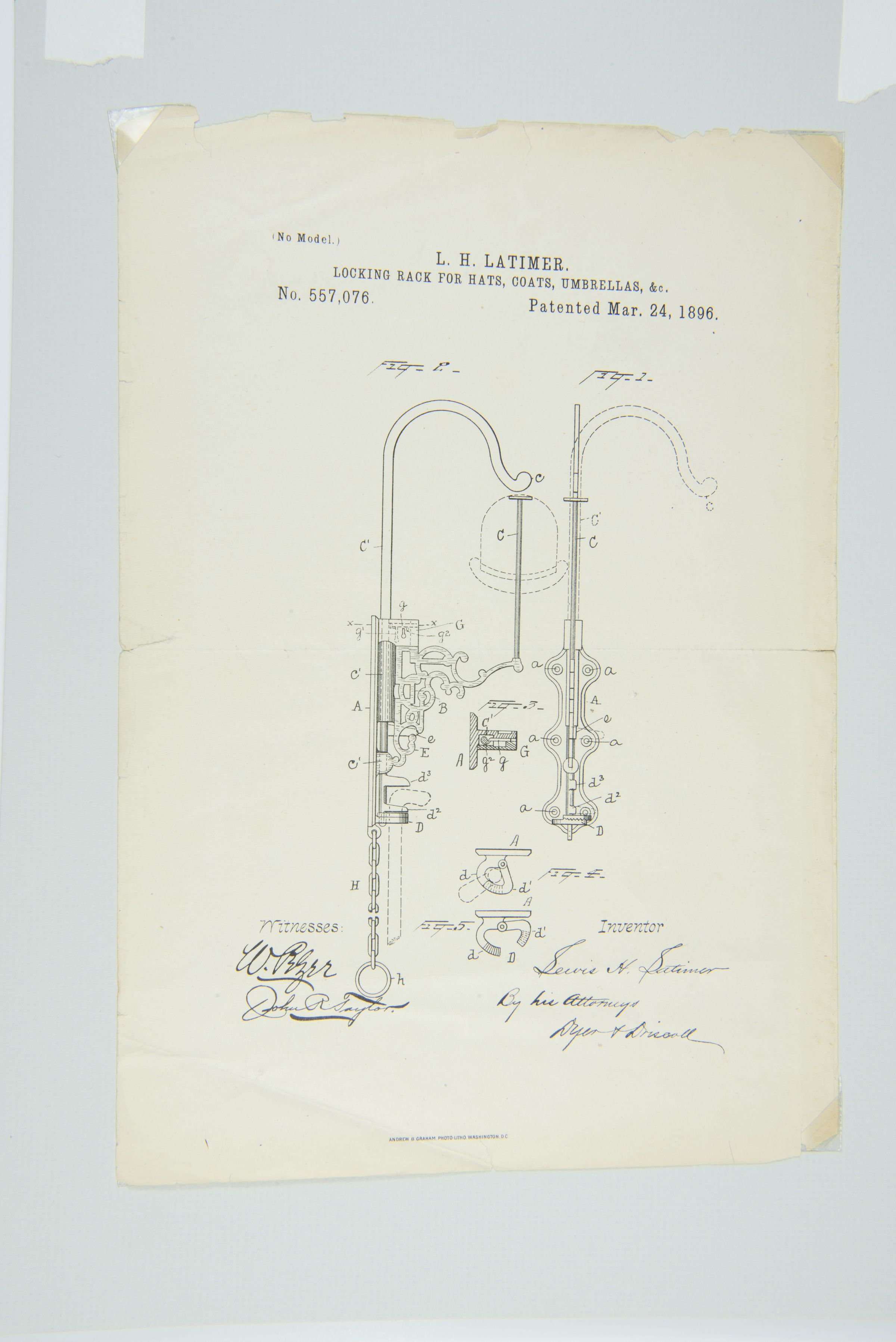 Locking Rack for Hats, Coats, Umbrellas, &c. picture number 1