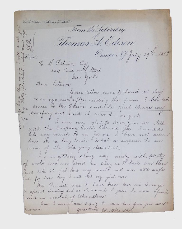 Correspondence Sent and Received, (24 folders, 1879-1923) picture number 1
