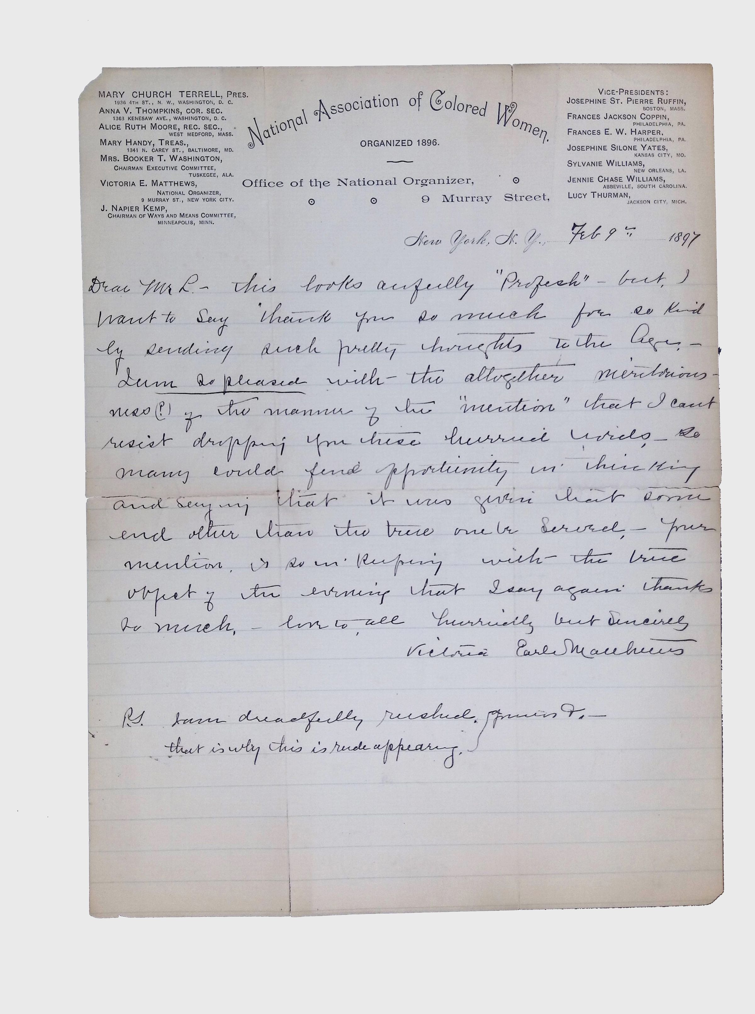 Correspondence Sent and Received, (24 folders, 1879-1923) picture number 1