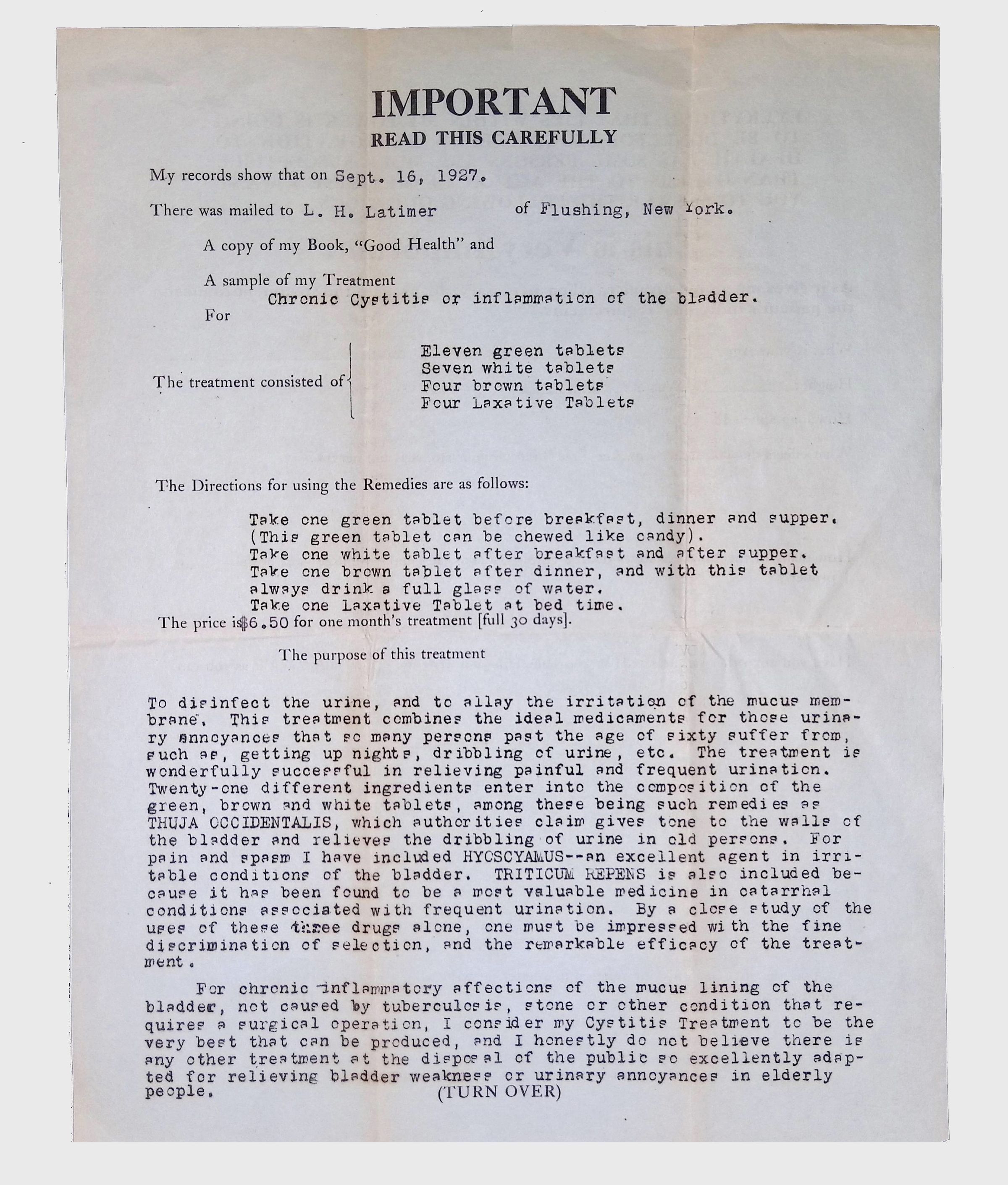 Medical Records, (1 folder, 1927) picture number 1