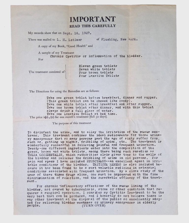Medical Records, (1 folder, 1927) picture number 1