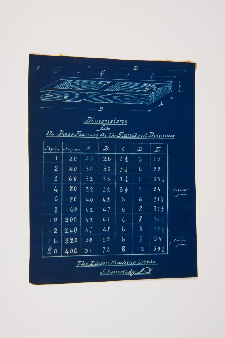 Blueprint – Dimensions for Base Frames for the Standard Dynamos picture number 1