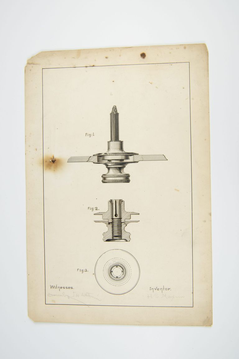 Technical Drawing of a Mechanical Component by H.S. Maxim picture number 1