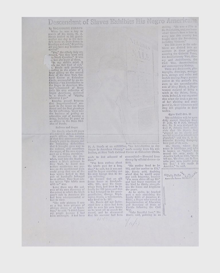 Negro Americana, (1 folder, 1969) picture number 1