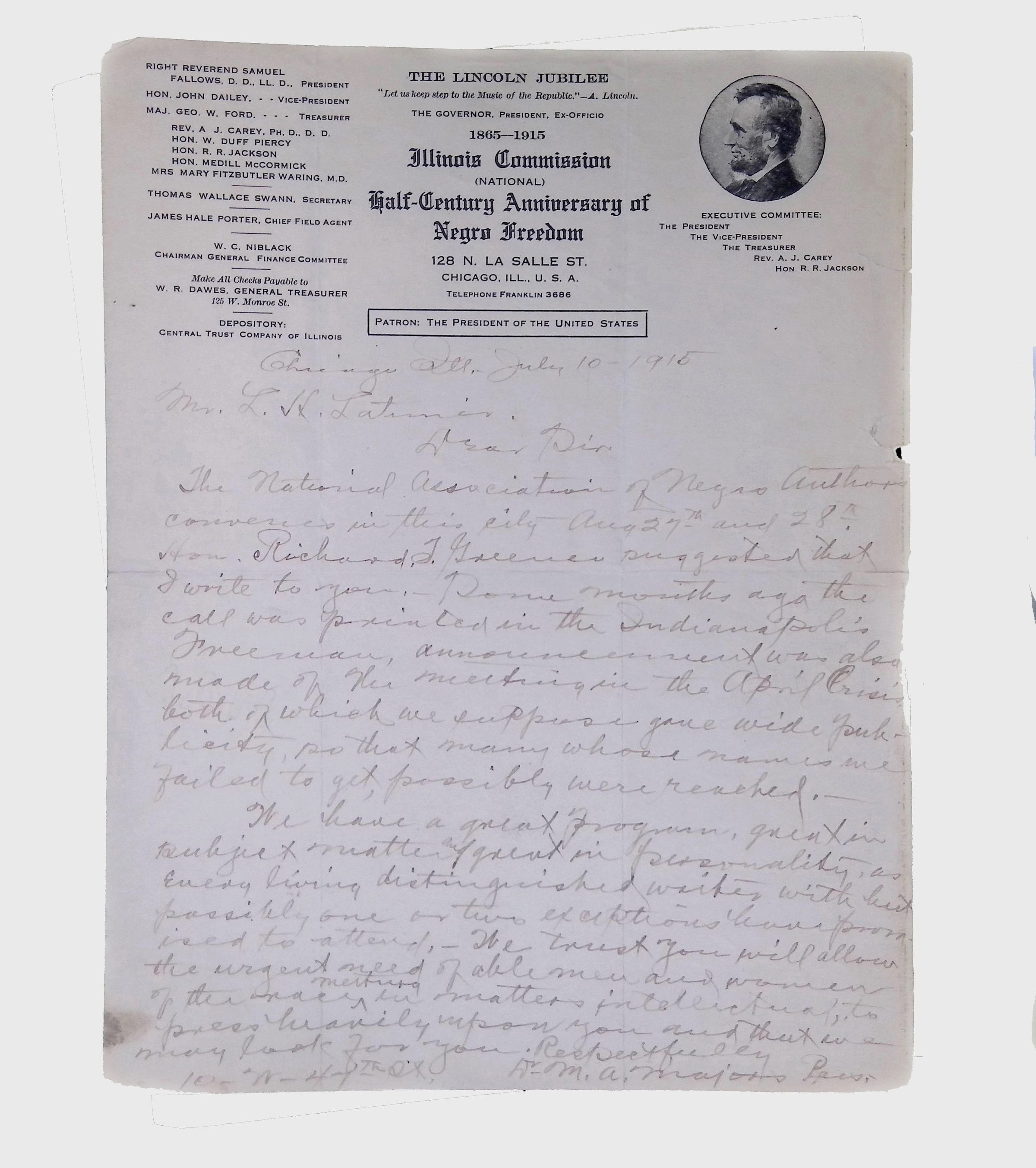 Correspondence Sent and Received, (24 folders, 1879-1923) picture number 1