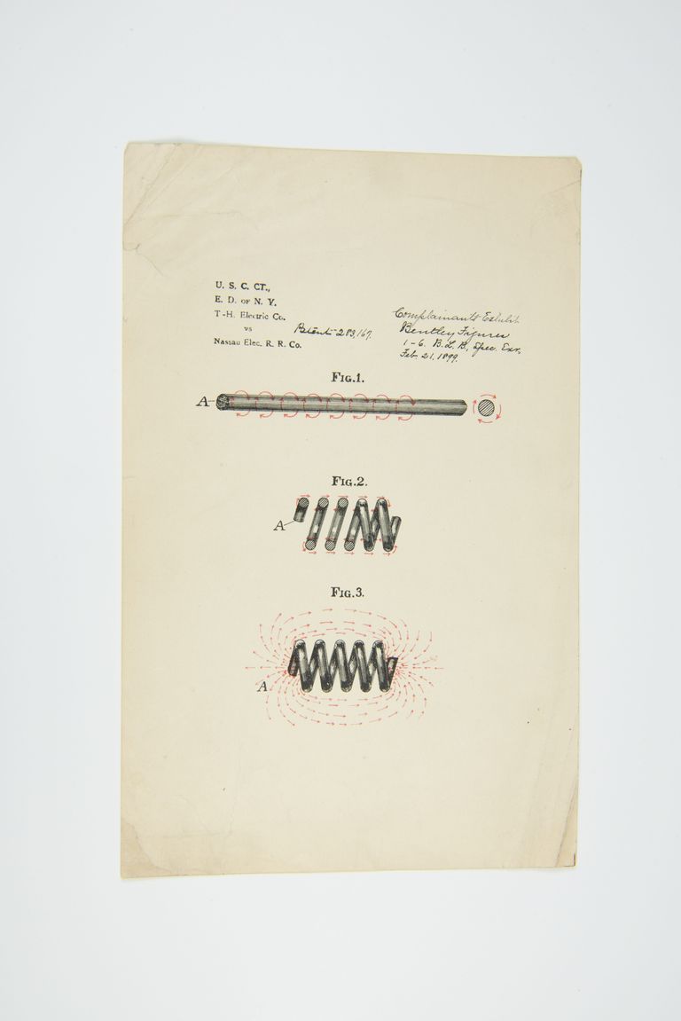 Patent Exhibit of Electromagnetic Coil – T-H Electric Co. vs. Nassau Electric Railroad Co. picture number 1