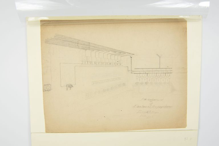 Arrangement of Electrical Apparatus in Brockton; [[Latimer Family Genealogy Notes]] picture number 1