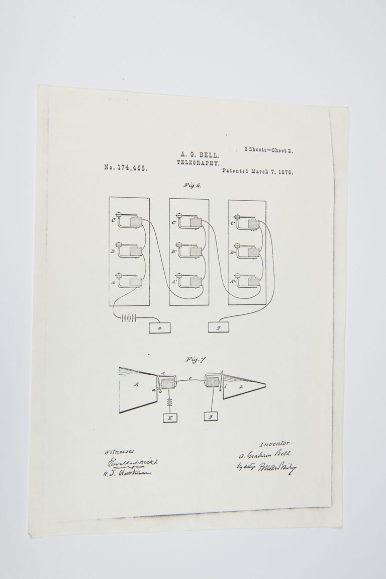 Alexander Graham Bell Patent – Telegraphy (No. 174,465), March 7, 1876 (Sheet 2) picture number 1