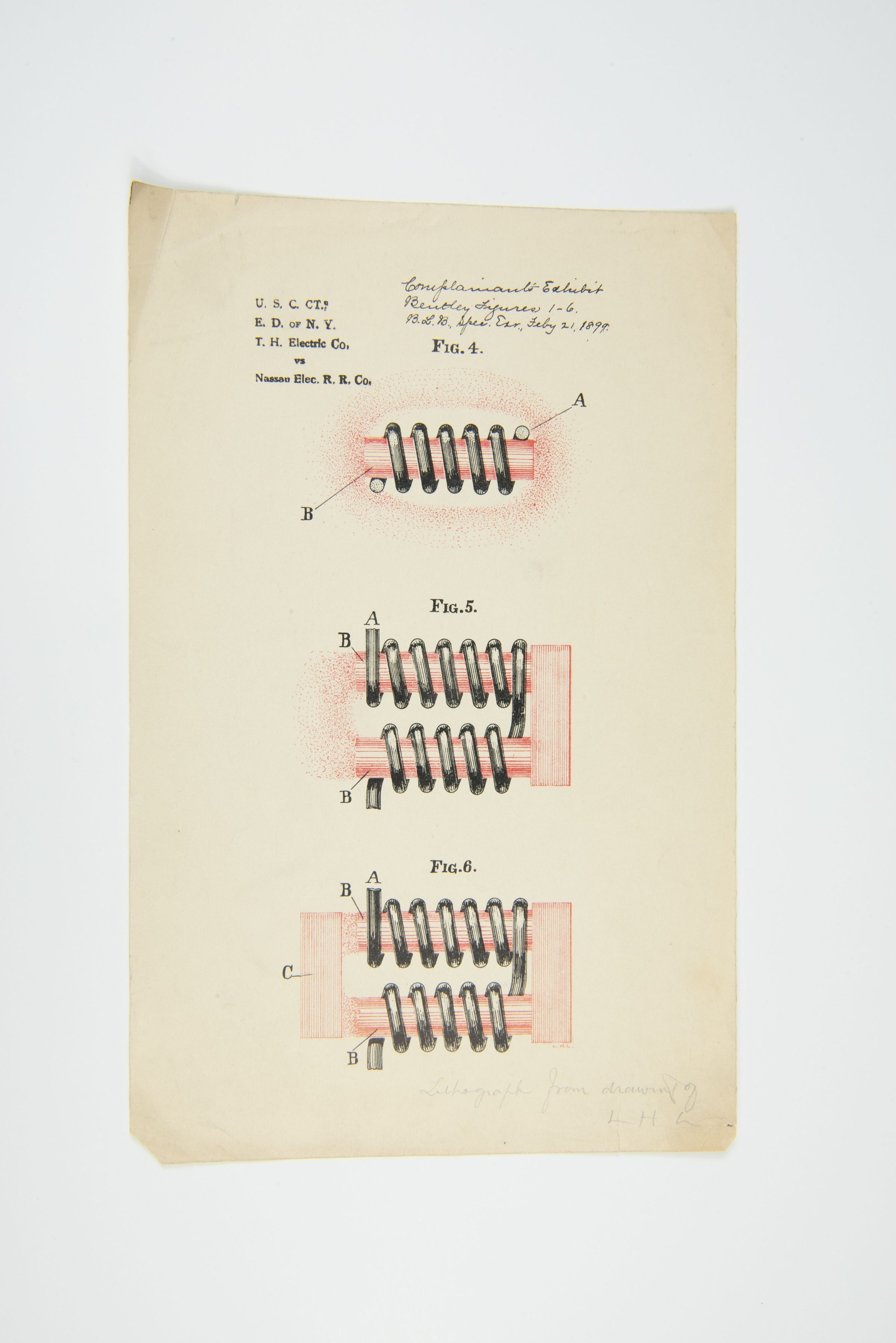 Electrical Coil Patent Exhibit – Court Evidence, 1899 picture number 1