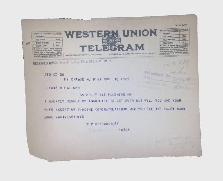Correspondence Sent and Received, (24 folders, 1879-1923) picture number 1