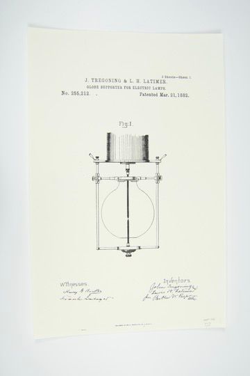 Patent for Globe Supporter for Electric Lamps picture number 1