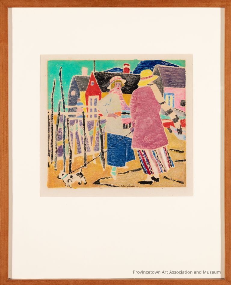 Figures and Dog