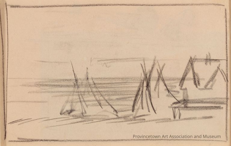 Recto: Study for The Lee Shore (no. 2 of 2); Verso: Untitled (Study of Large Ship Seen from Rear)