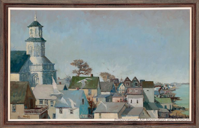 Provincetown Skyline and Gulls