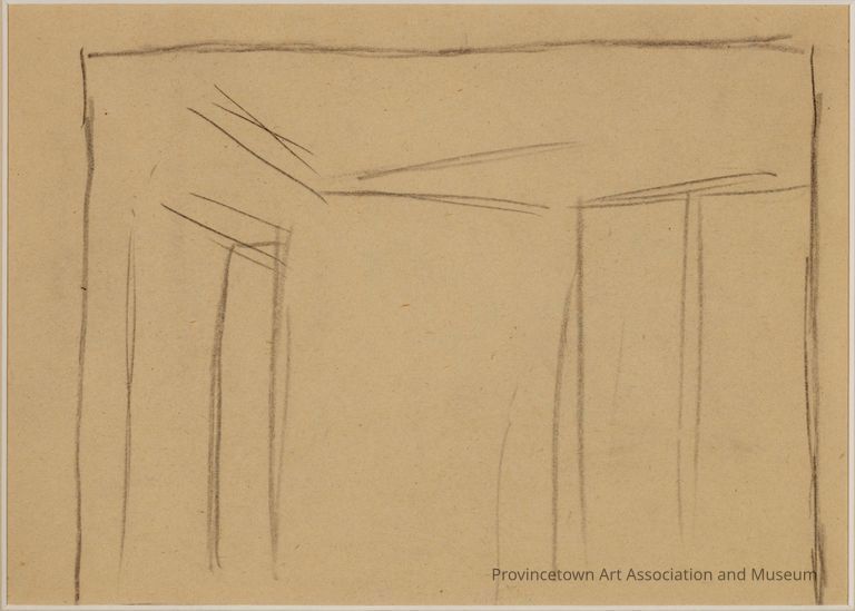 Recto: Study for 11AM; Verso: Untitled (Study of Interior)