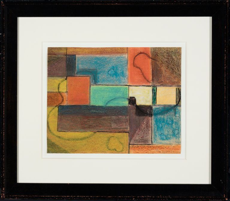 Abstract colored squares