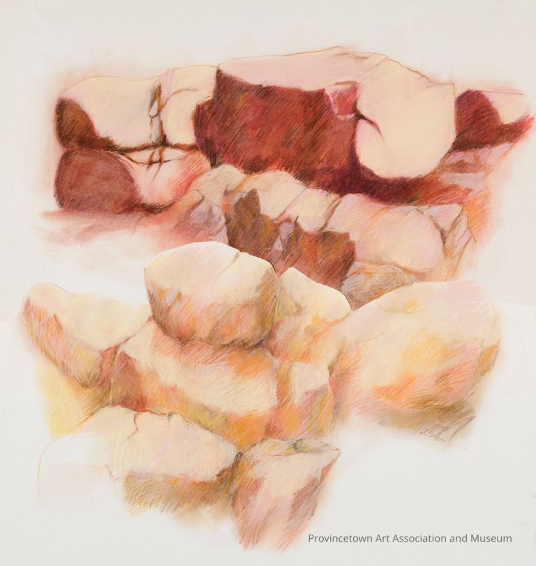 Pile of pink rocks/boulders
