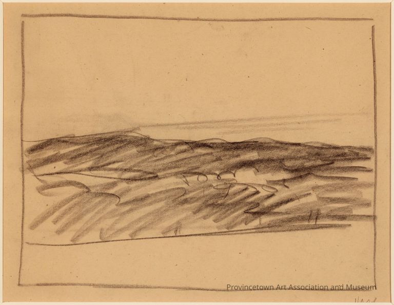Recto: Untitled (Study of Landscape with Ocean in Frame); Verso: Untitled (Study of Landscape with Ocean in Frame)