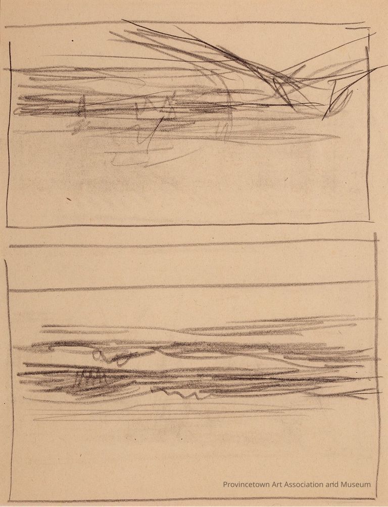 Recto: Untitled (Study of Two Landscapes, One with Boat); Verso: Untitled (Study of Two Landscapes)