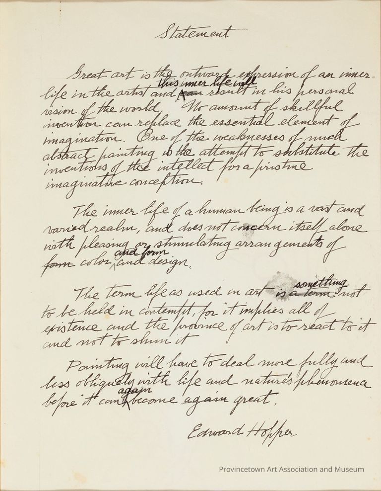 Statement of Hopper