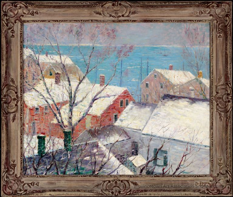 Red House in Winter