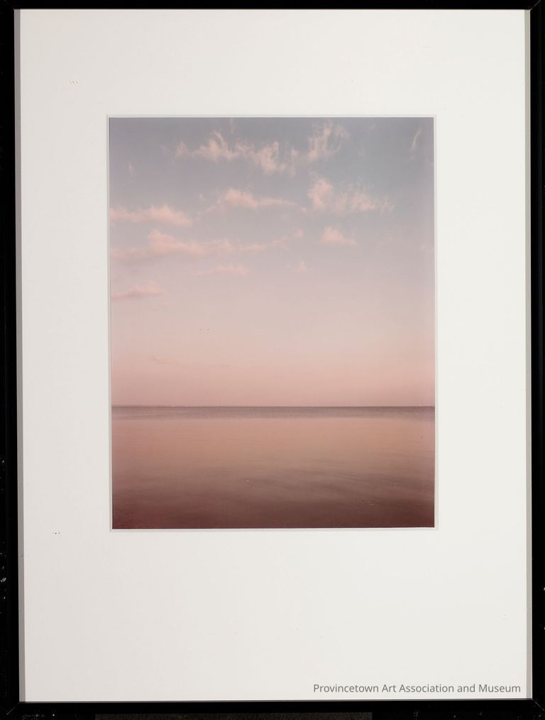 Bay and soft pink sky
