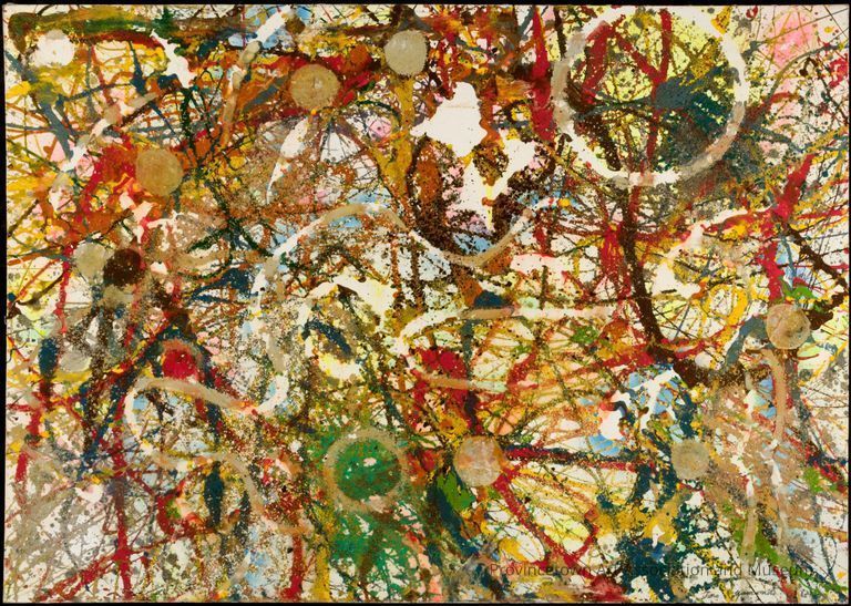 Abstract colorful splatter