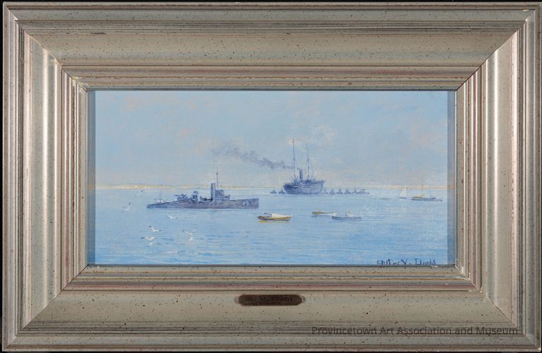 Naval Ships in Provincetown Harbor