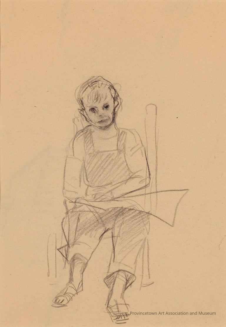Untitled (Study of Child Sitting in Chair)