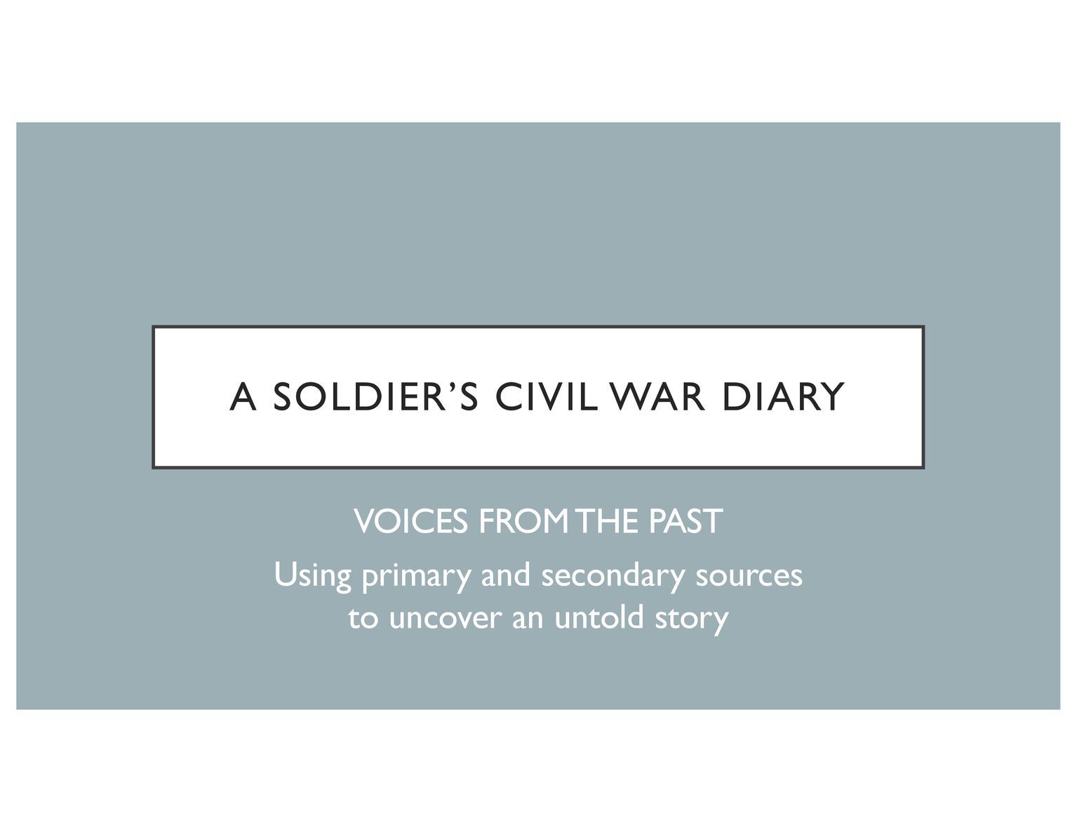 Civil War Diary